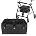 BOHEMIABY Under Seat Rollator Bags Four Wheel Drive Walker Basket Reusable Walker Bags for Rolling Walker Rollator Basket Accessory for Women Men Seniors Storage Ipad Books and Fssentials