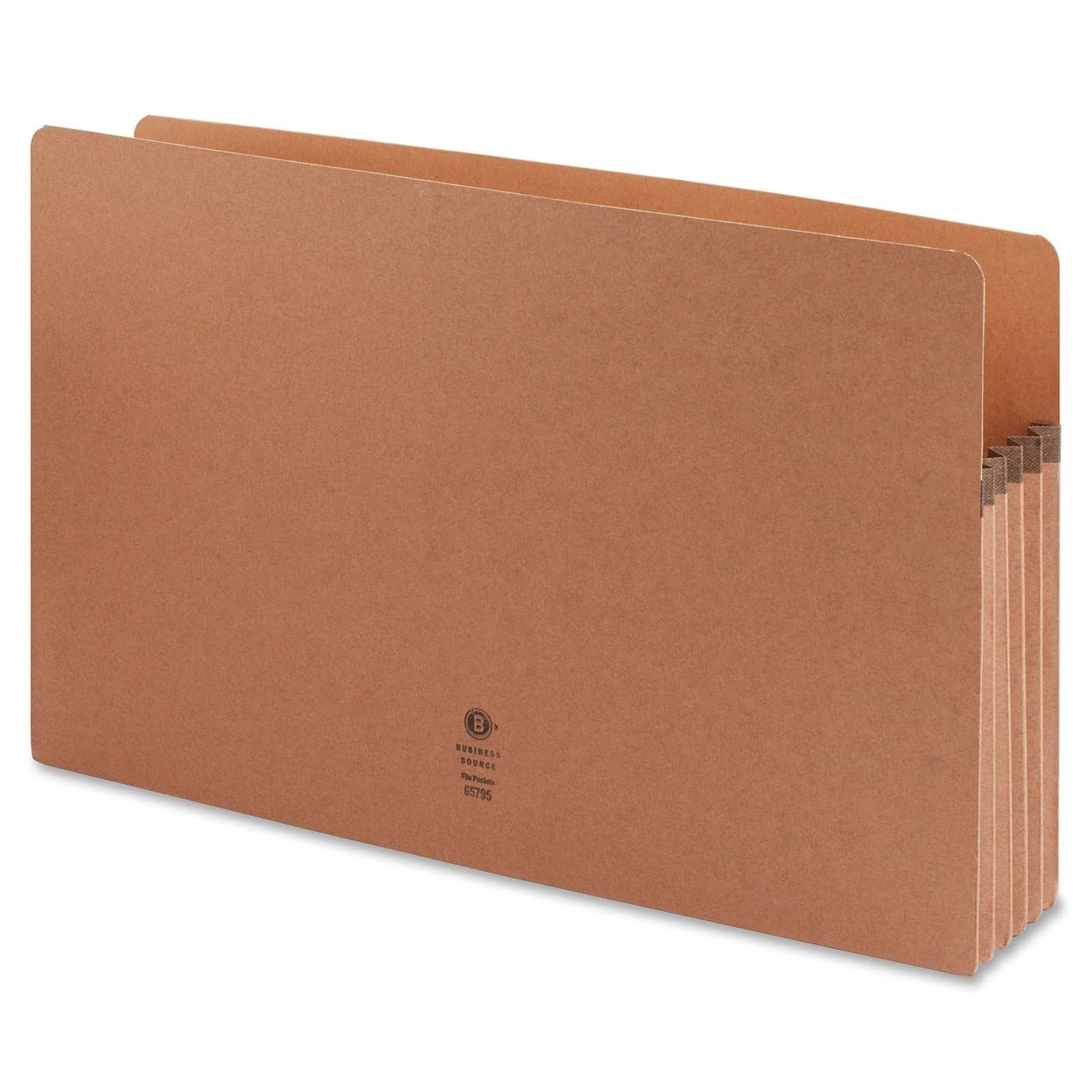 Business Source Accordion Expanding File Pocket Legal Size Redrope Box of 10 65795