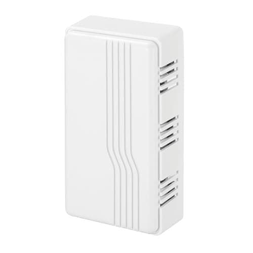Heath Zenith Wired Mechanical Doorbell Chime, White, Plastic, Wired, 2 Tunes, Vertical, Horizontal, 80 dB, Button Not Included