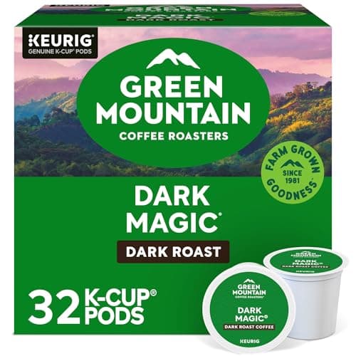 Green Mountain Coffee Roaster Dark Magic Keurig SingleServe KCup Pods Dark Roast Coffee 32 Count