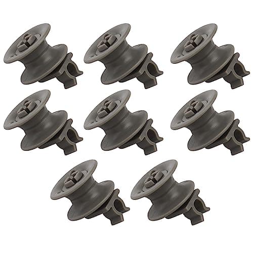 Create idea 8PCS Upper Dishrack Roller Wheels 4581DD3002A Compatible with LG LDF6920BB LDF6920ST Dishwasher Rack Assembly Replacement Parts Plastic