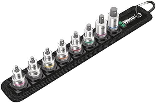 Wera 05003974001 Belt B Imperial 1 Zyklop InHexPlus bit socket set with holding function 38 drive 8 pieces