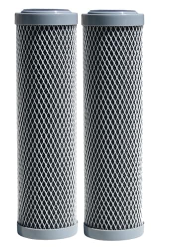 Watts Premier 2-Pack 5-Micron High-Flow Plex Cartridge for Whole House WH-LD and Under Counter Filtration Systems, Water Filter Replacement, Extra-Fine Sediment Filter, Carbon Filter