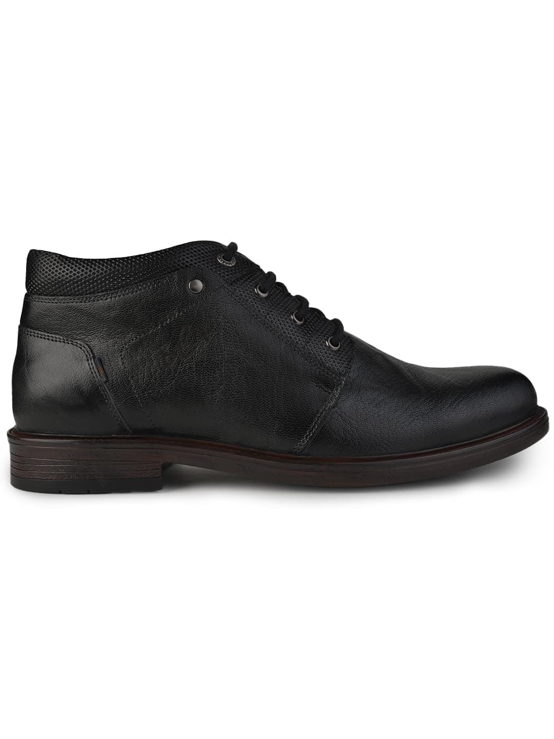 Buckaroo Genuine Leather Black Casual Boots for Men: HARKAN
