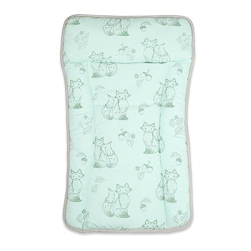 Masilo Organic Cotton Baby Changing Mat, for Newborn Baby Essentials Unisex - Clever Fox