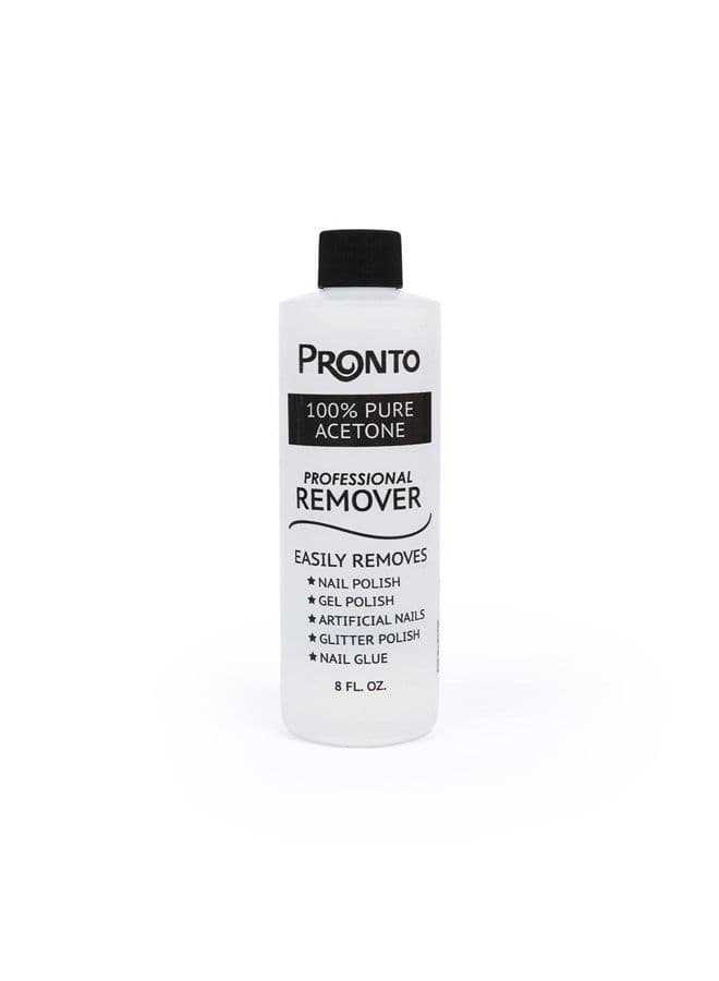 100% Acetone Gel Nail Polish Remover - Gel Polish Remover for Nails | Acetone Nail Polish Remover & Gel Remover For Nails for Removal of Glue, Gel, Acrylic & Dip | Gel Nail Remover, 8 Fl oz