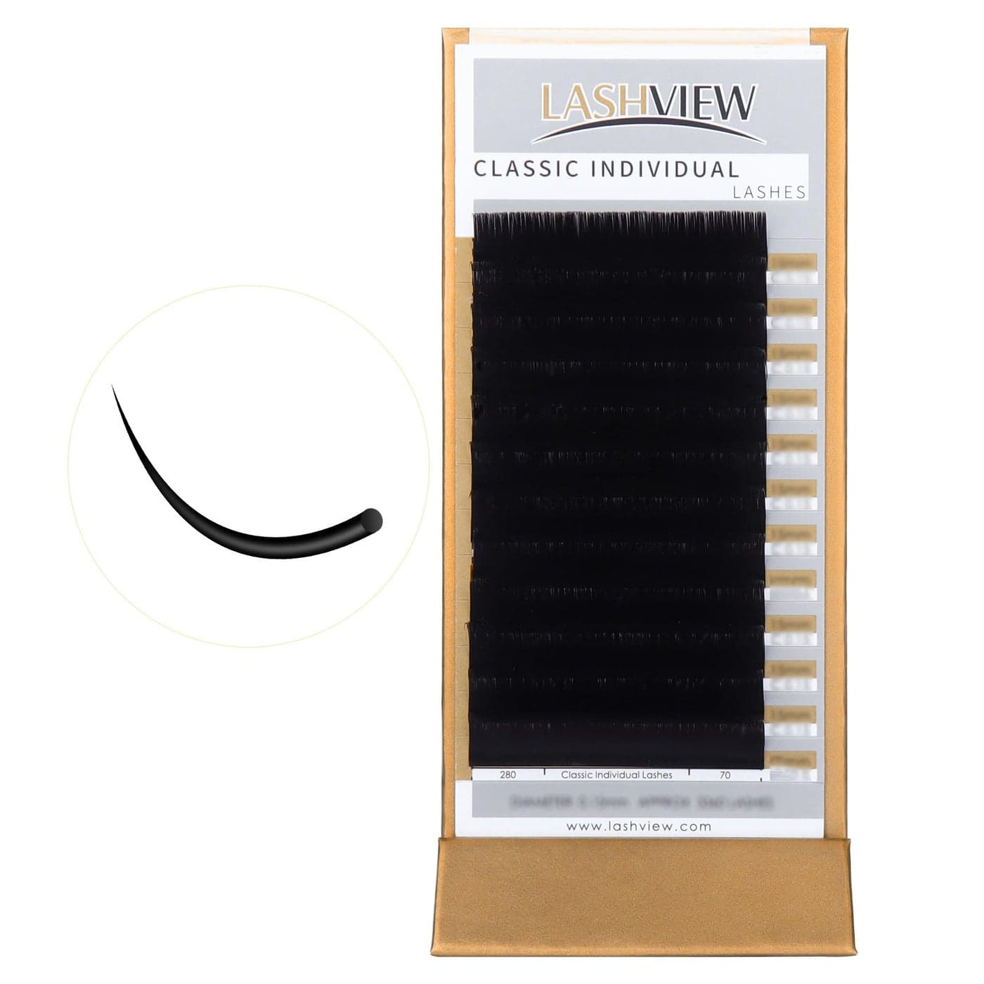 LASHVIEW Eyelash ExtensionsIndividual LashesPremium Single Classic Lashes015 Thickness C Curl 12mmNatural Semi Permanent Eyelashes LashesSoft ApplicationFriendly