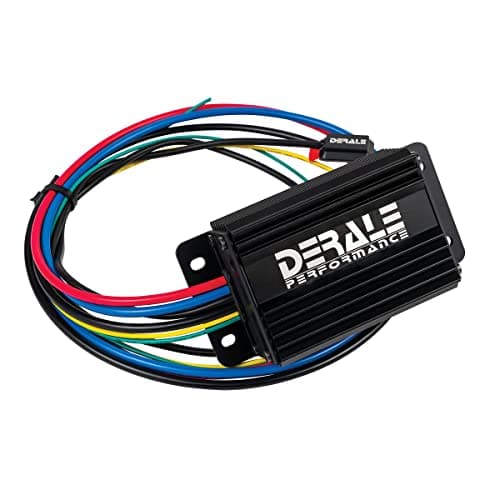 Derale Fan Controller, High Amperage, Sending Unit, Flush Surface Mount, 12V, 70 amps Relay, Kit