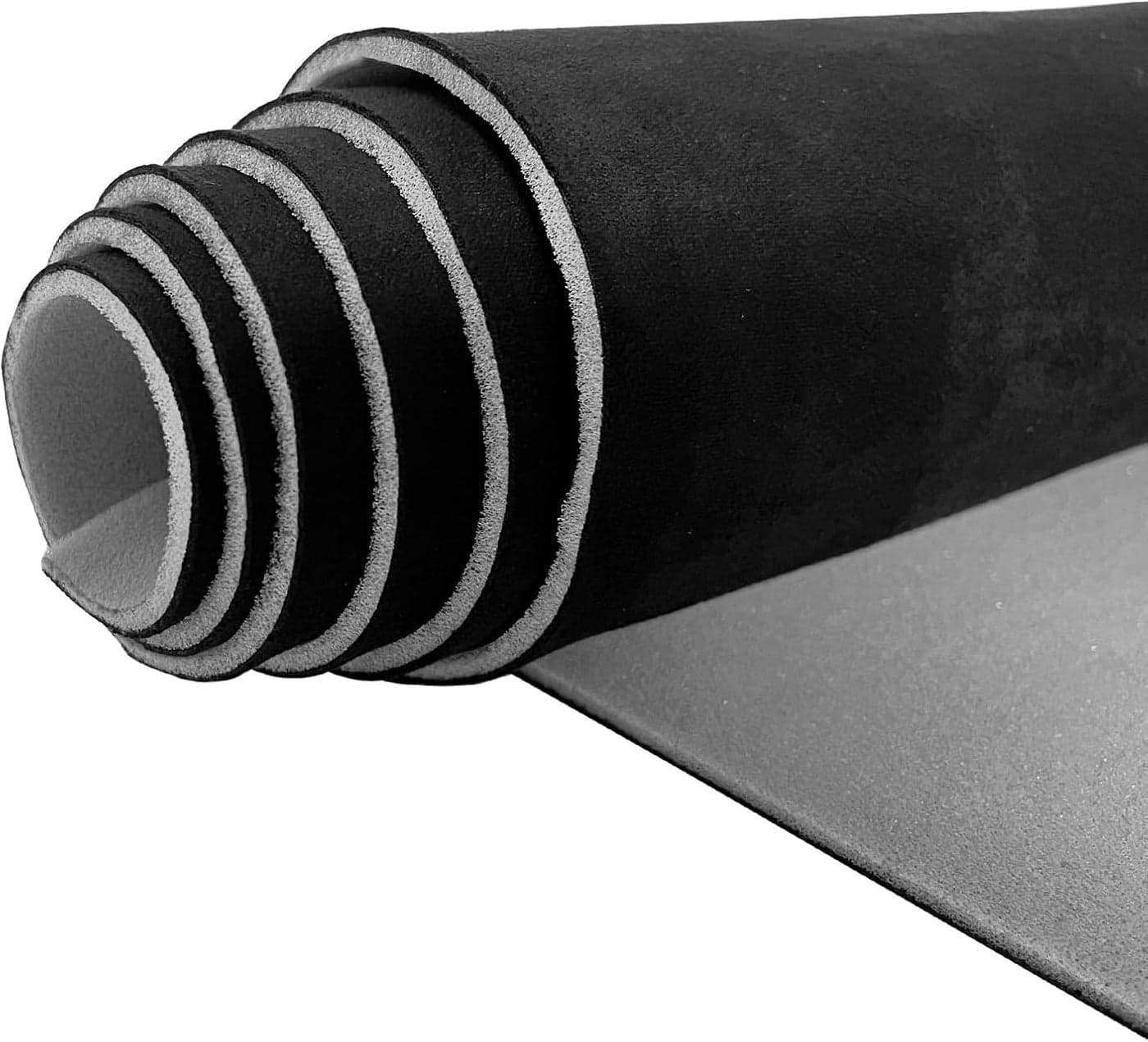 Halero Black Car Suede Headliner Fabric 96" x 60"