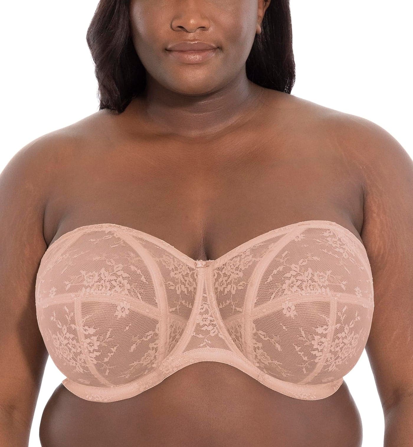 GODDESS Womens Verity Underwire Strapless Bra Fawn
