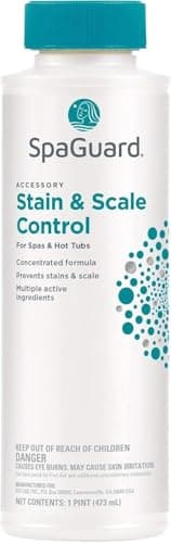 SpaGuard Stain & Scale Control for Spas & Hot Tubs, 1 Pint, Single, Concentrated Formula, Prevents Scale Formation, Removes Scale Build-up