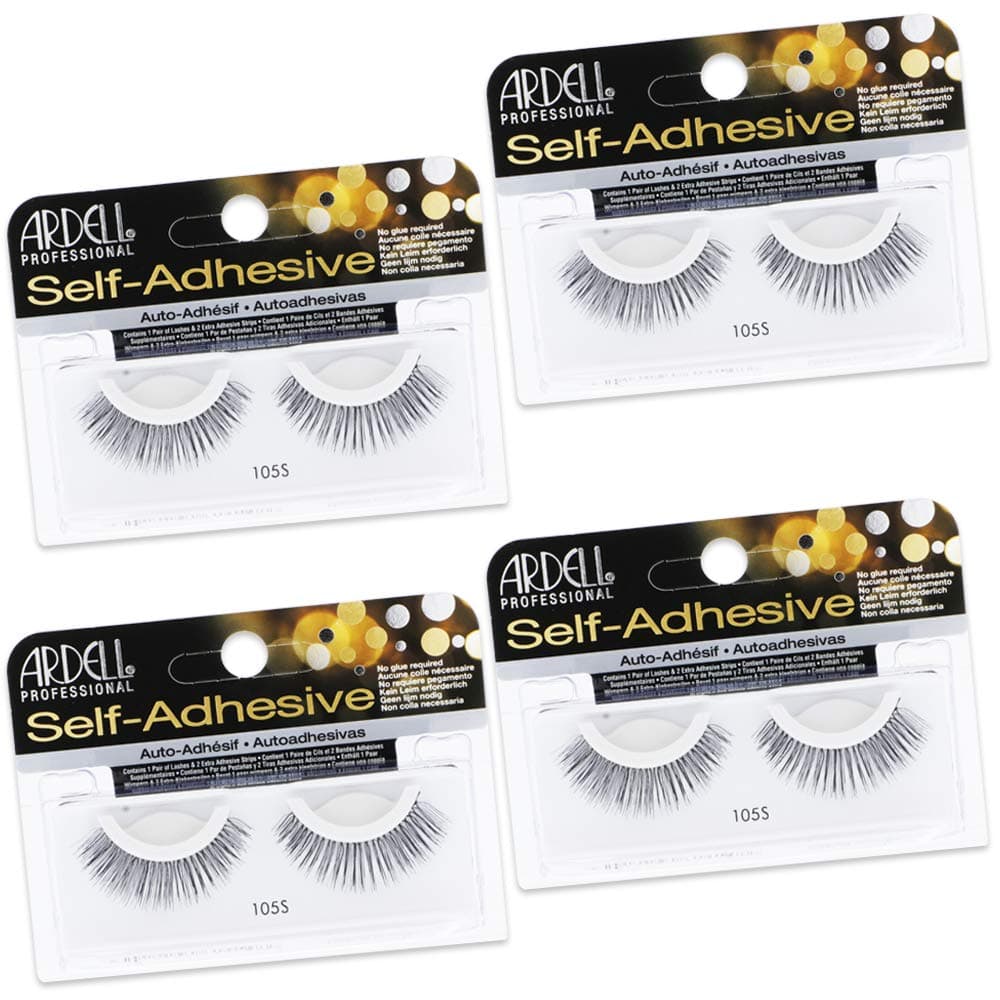 Ardell Self Adhesive False Eyelashes Demi Wispies Reusable Lightweight Natural Look Lashes No Glue Needed 4 Pack
