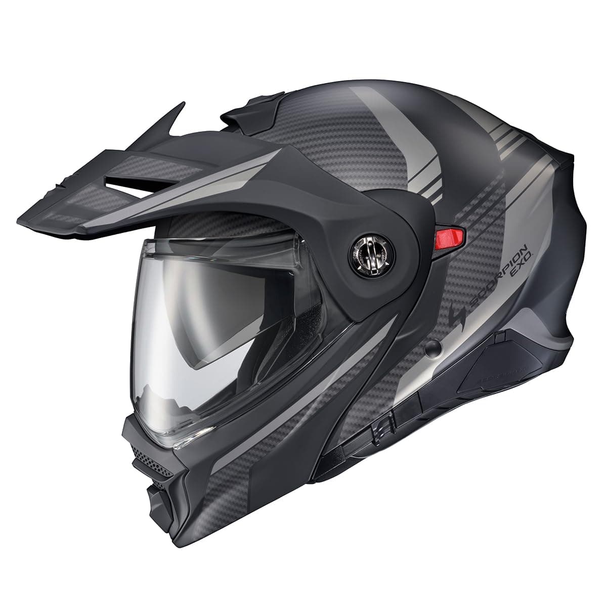 ScorpionEXO AT960 Modular Adventure Street Motorcycle Helmet with Bluetooth Ready Speaker Pockets DOT ECE Approved Monk Phantom 2XLarge