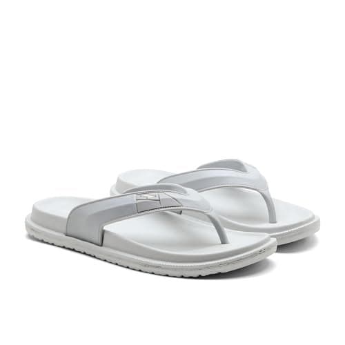 ASIAN Men's SAFARI-13 Daily use Walking Sliders, Casual Slippers, Lightweight and Stylish Flip-Flops for Men & Boys (LGRY) -UK 8