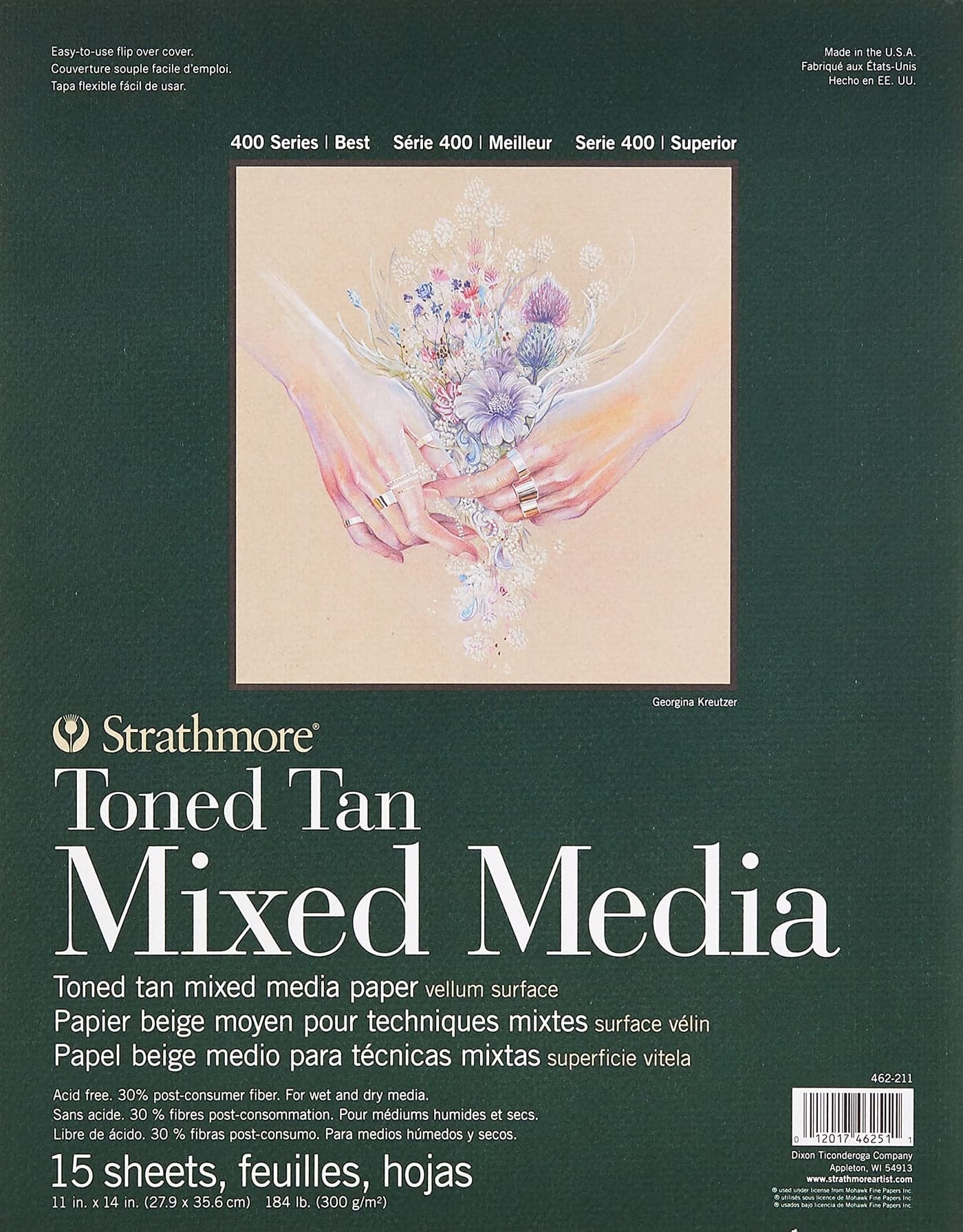 Strathmore Toned Mixed Media Paper Toned Tan 11X1415 Sheets 62462211