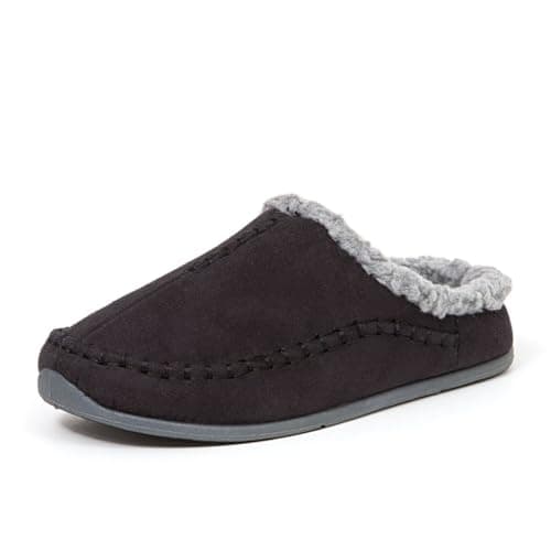 Deer Stags Unisex Nordic Microsuede Slipper / Black / Men's 16 US / Medium