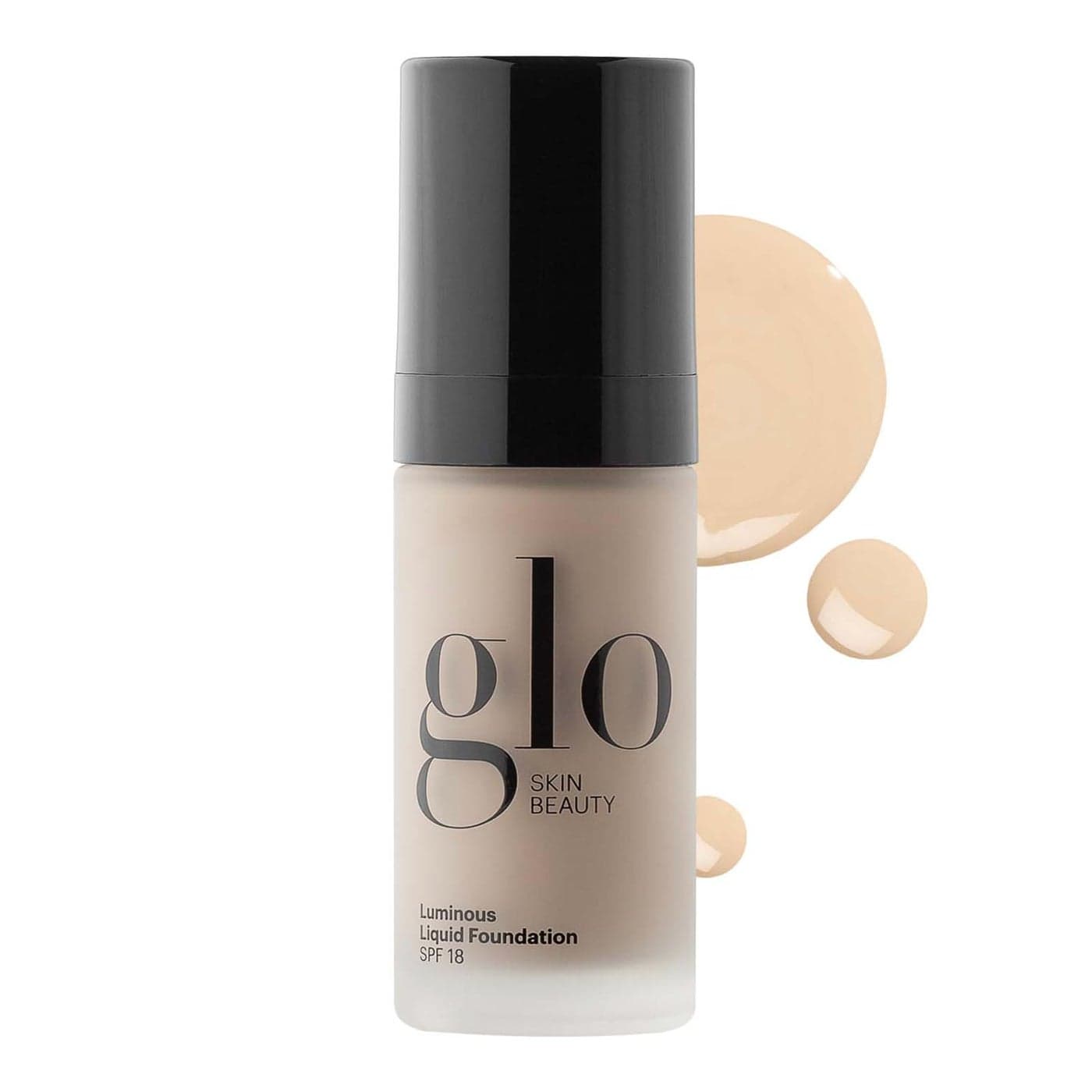 Glo Skin Beauty Luminous Liquid Mineral Foundation Makeup with SPF 18 Linen Improves Uneven Skin Tone Smooths Corrects Imperfections Sheer to Medium Coverage Dewy Finish