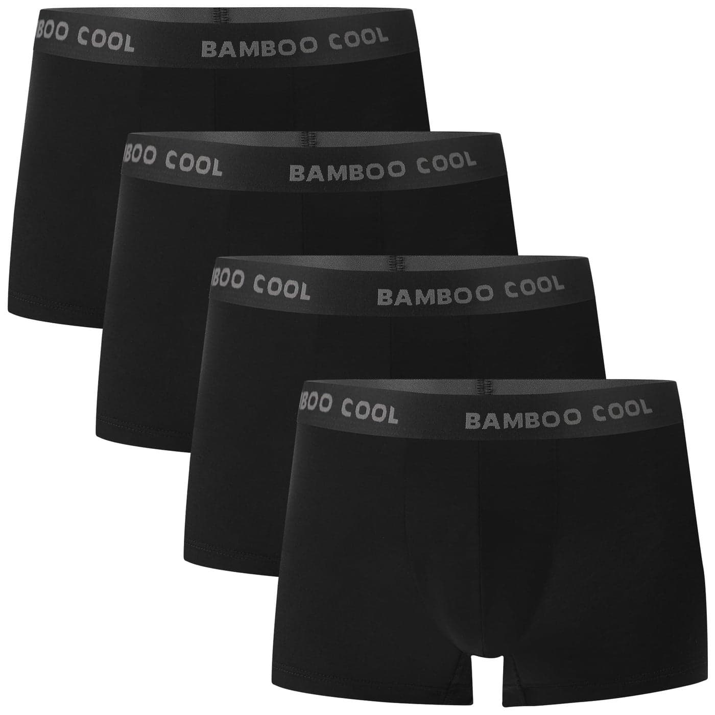 BAMBOO COOL Men's Ultra Breathable Underwear,No Riding Up Boxer Briefs with ComfortFlexible Waistband,Multipack
