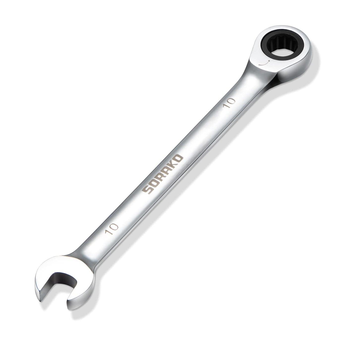 SORAKO Ratcheting Combination Wrench Industrial Grade CrV Steel Gear A10mm Metric