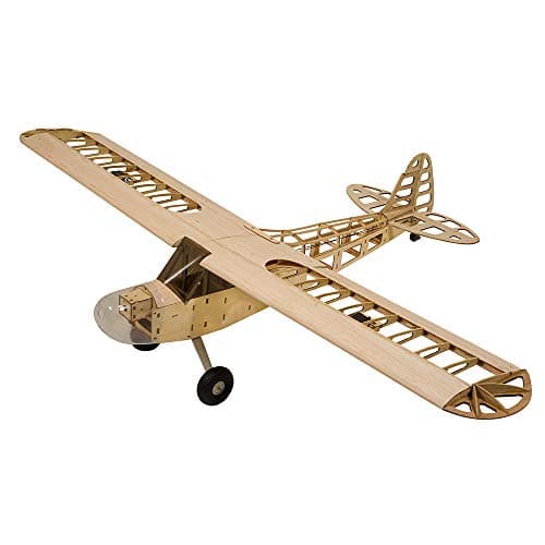Viloga RC Balsa Airplane Kit Piper Cub J3 Laser Cut 46 Wooden Model Airplanes Kits to Build for Adults DIY Unassembled RC Plane for Hobby Fly KIT Only