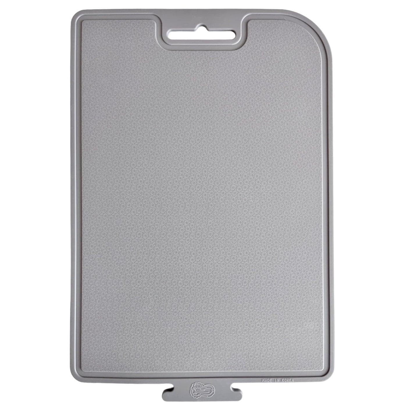 cozymomdeco Korean Made Thick Silicone DoubleSided Usable Cutting Board 143 x 97 Foldable Design Drip Groove Grip Handle Dishwasher Safe Gray Color 1PCS Gift for Mom Gray Stocking Stuffer