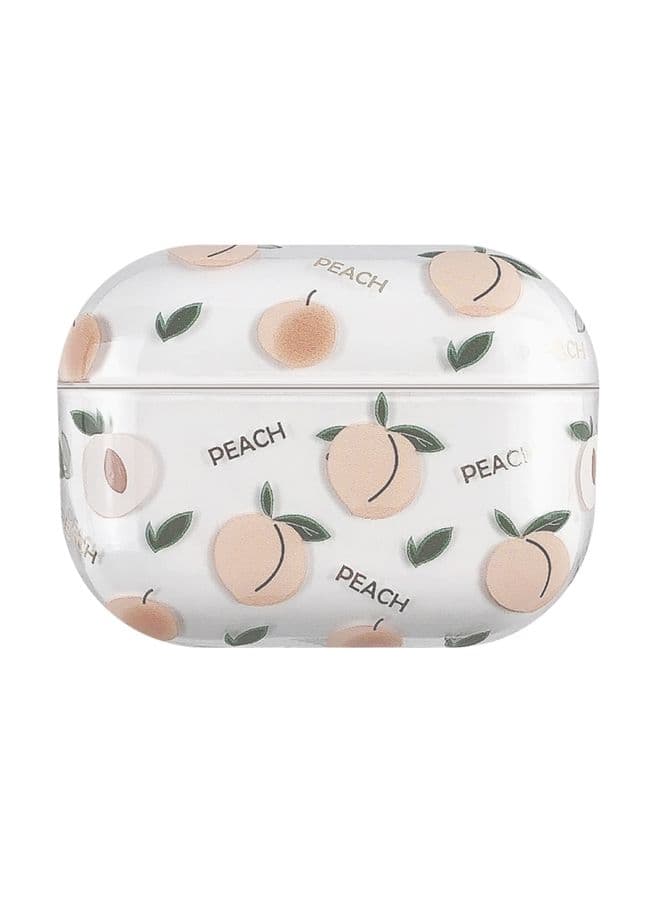 Case Cover Bronzing Fruit Pattern PC Earphone Hard Protective Case For AirPods Pro F04