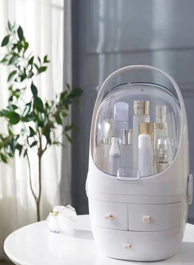 Portable Makeup Storage Drawer White