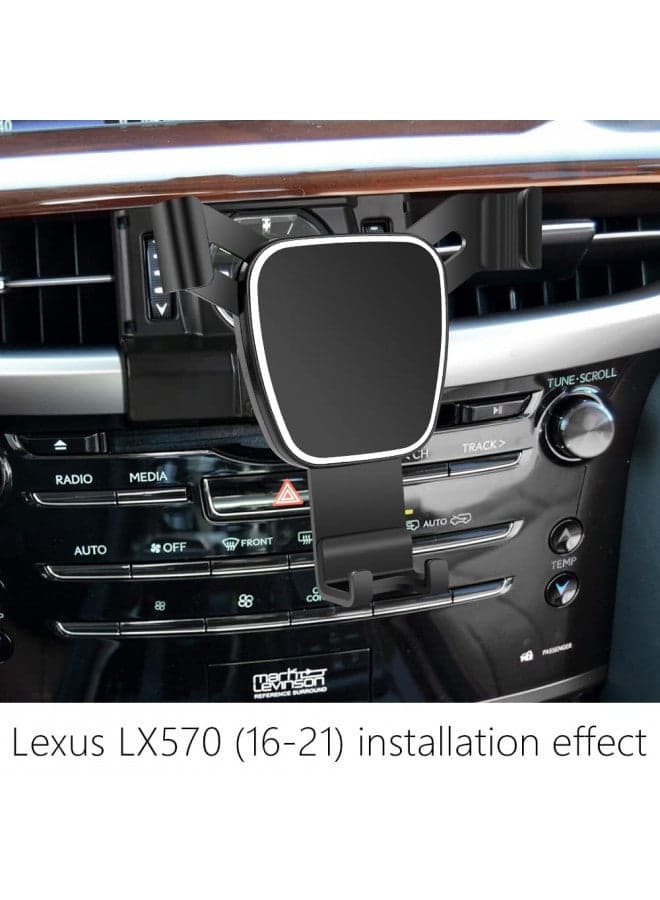LUNQIN Car Phone Holder for Lexus LX 570 LX570 2016-2021 Auto Accessories Navigation Bracket Interior Decoration Mobile Cell Phone Mount