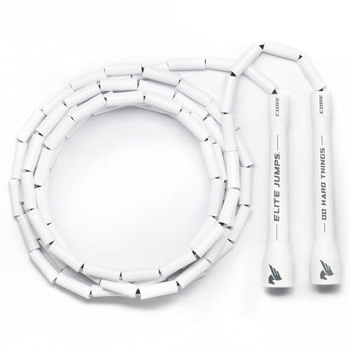 Elite Jumps | Adjustable Jump Ropes for Fitness with Unbreakable Handles and Shatterproof Beads | Crossover Jump Rope for Your Exercise Equipment | Segmented Jump Rope