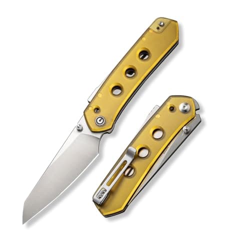 CIVIVI Vision FG Pocket Knife for EDC, Superlock Folding Knife with 3.54" Reverse Tanto Nitro-V Blade Ultem Handle, Ideal Gift for Men Women C22036-5