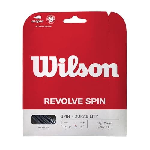 WILSON Revolve Spin 17 Tennis String Set Black