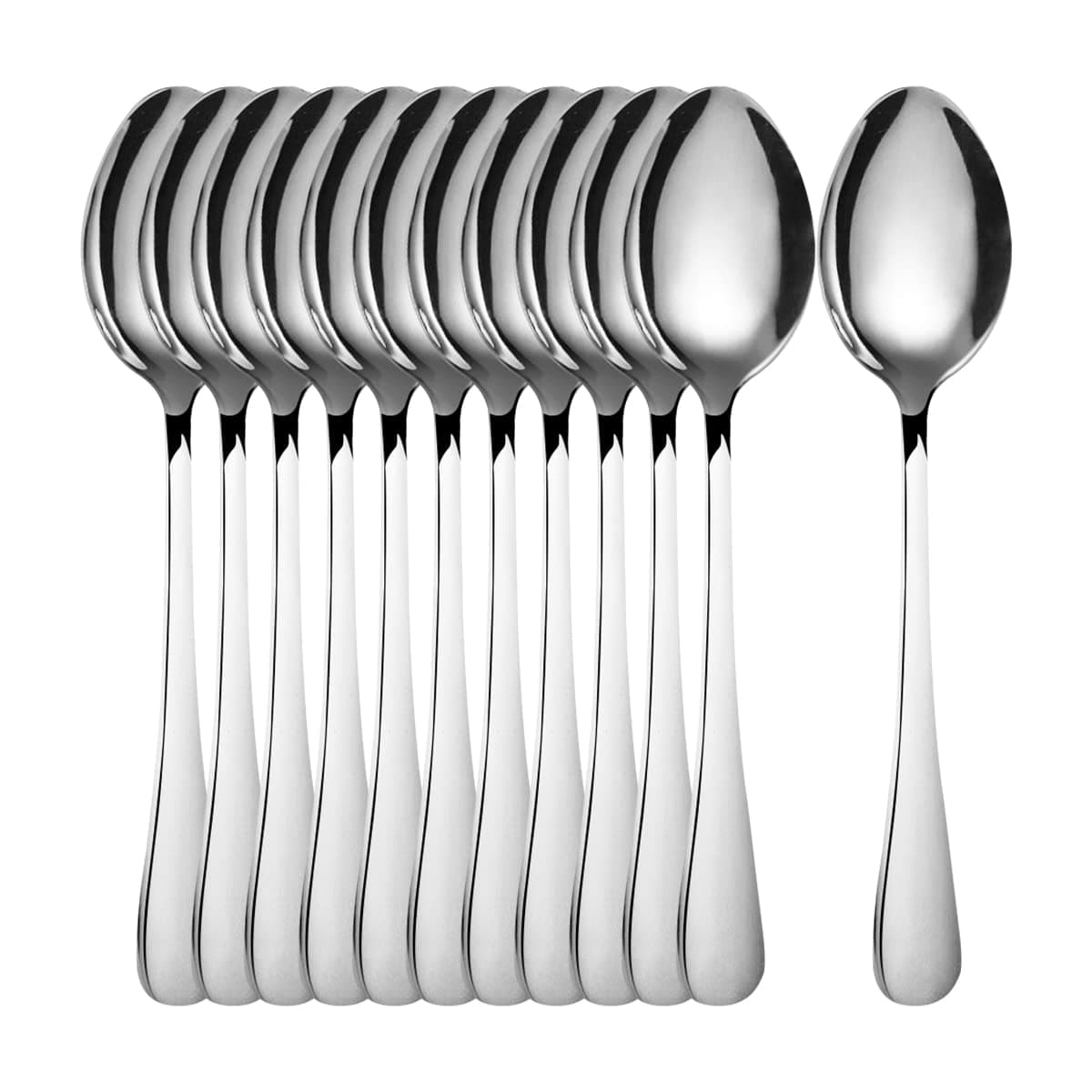 Teaspoon Dessert SpoonStainless Steel Cutlery Cake Spoons SetPack of 12