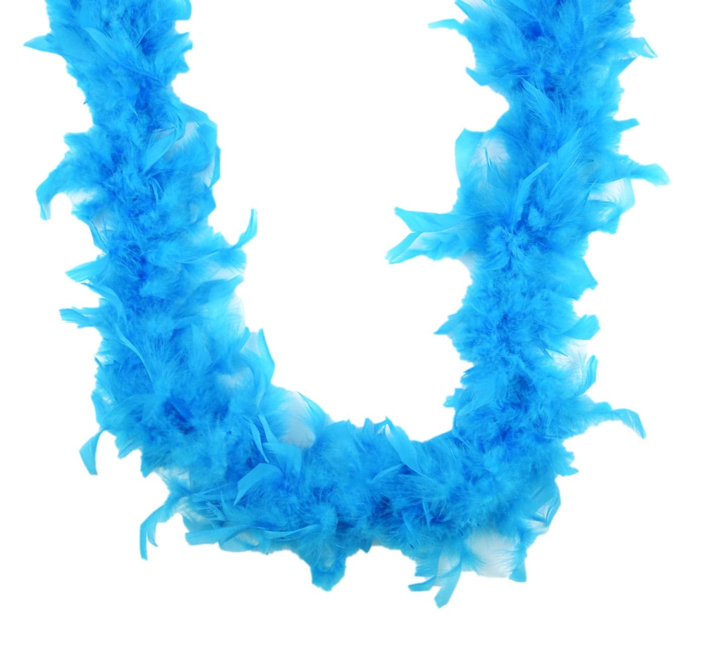 Touch of Nature 36gm Feather Turkey Flat Chandelle Boa for Crafting, Turquoise