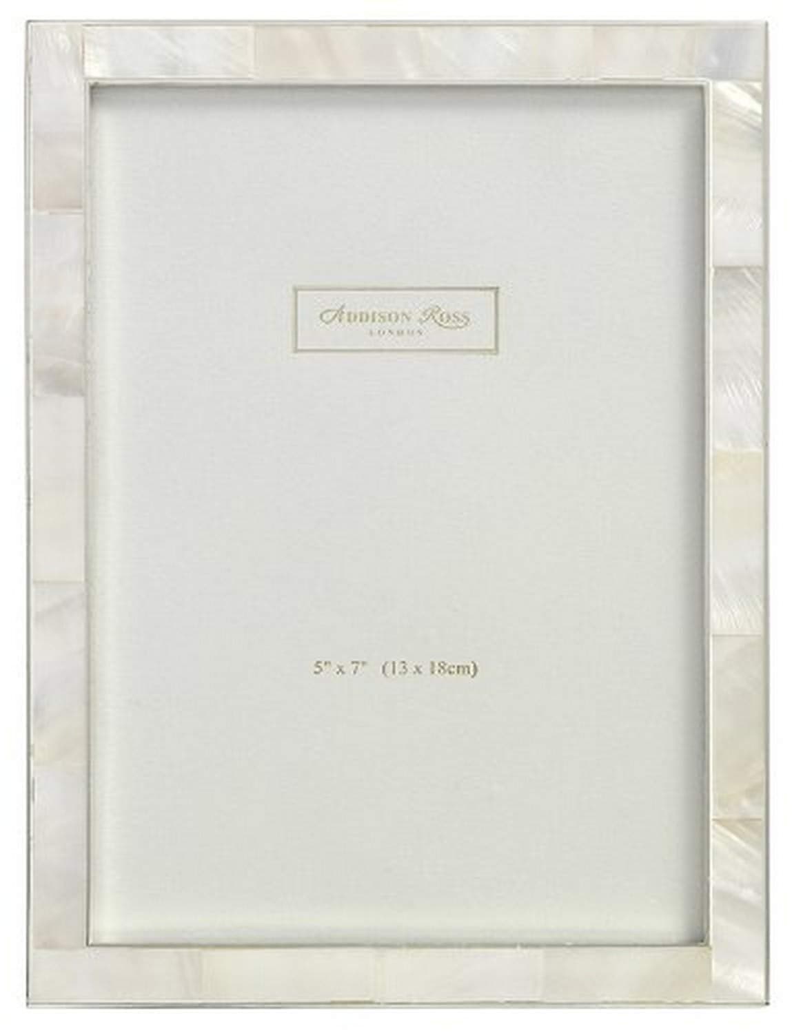 Addison Ross, Shell Photo Frame, 5x7, Mother of Pearl & Silver, 5 x 7 Inches