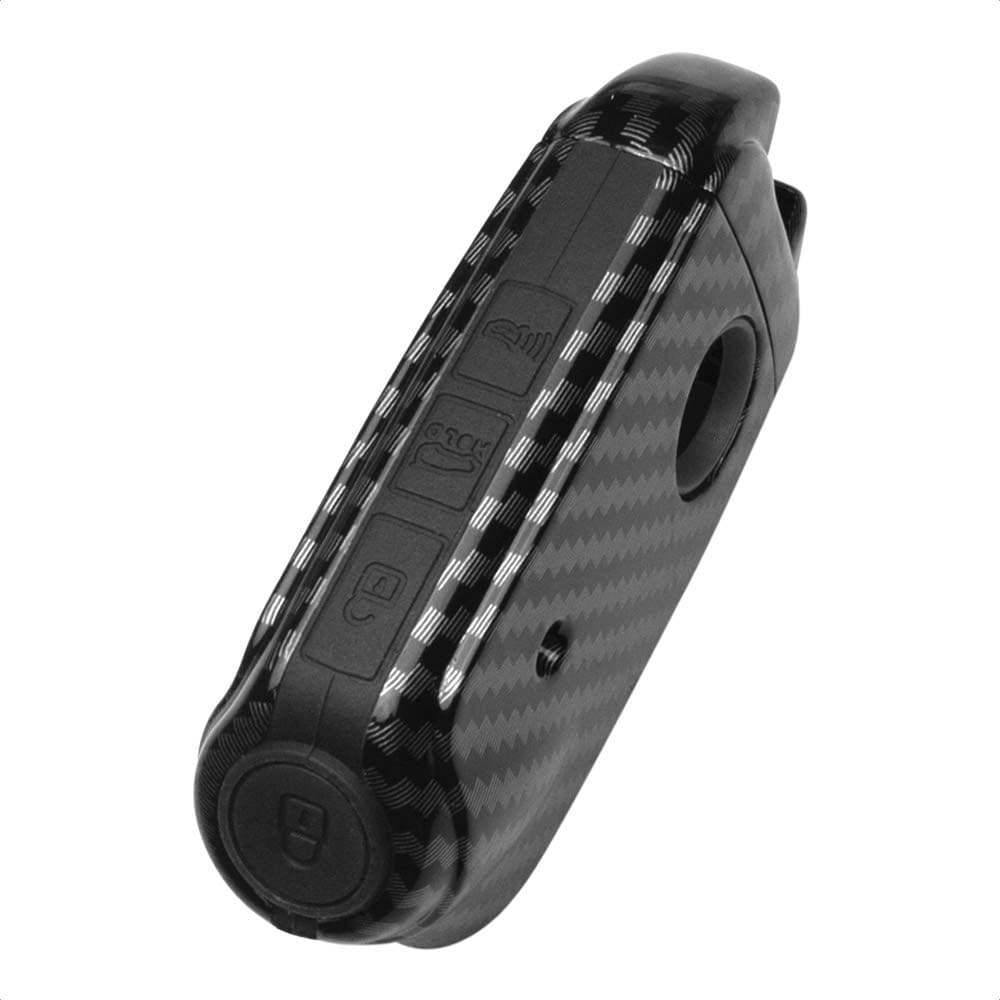 TANGSEN Smart Key Fob Case Compatible with KIA Stinger K900 3 4 Button Keyless Entry Remote Personalized Protective Cover Plastic Carbon Fiber Pattern Black Silicone 2017 2018 2019