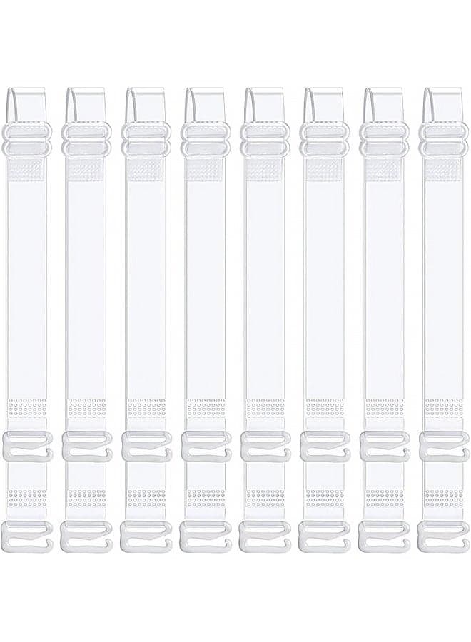 4 Pairs Clear Bra Strap Invisible Adjustable Shoulder Strap, Max Length,Soft Non-Slip Bra Straps