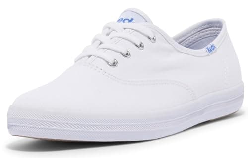 Keds womens Champion Canvas Sneaker, White, 8 X-Wide US