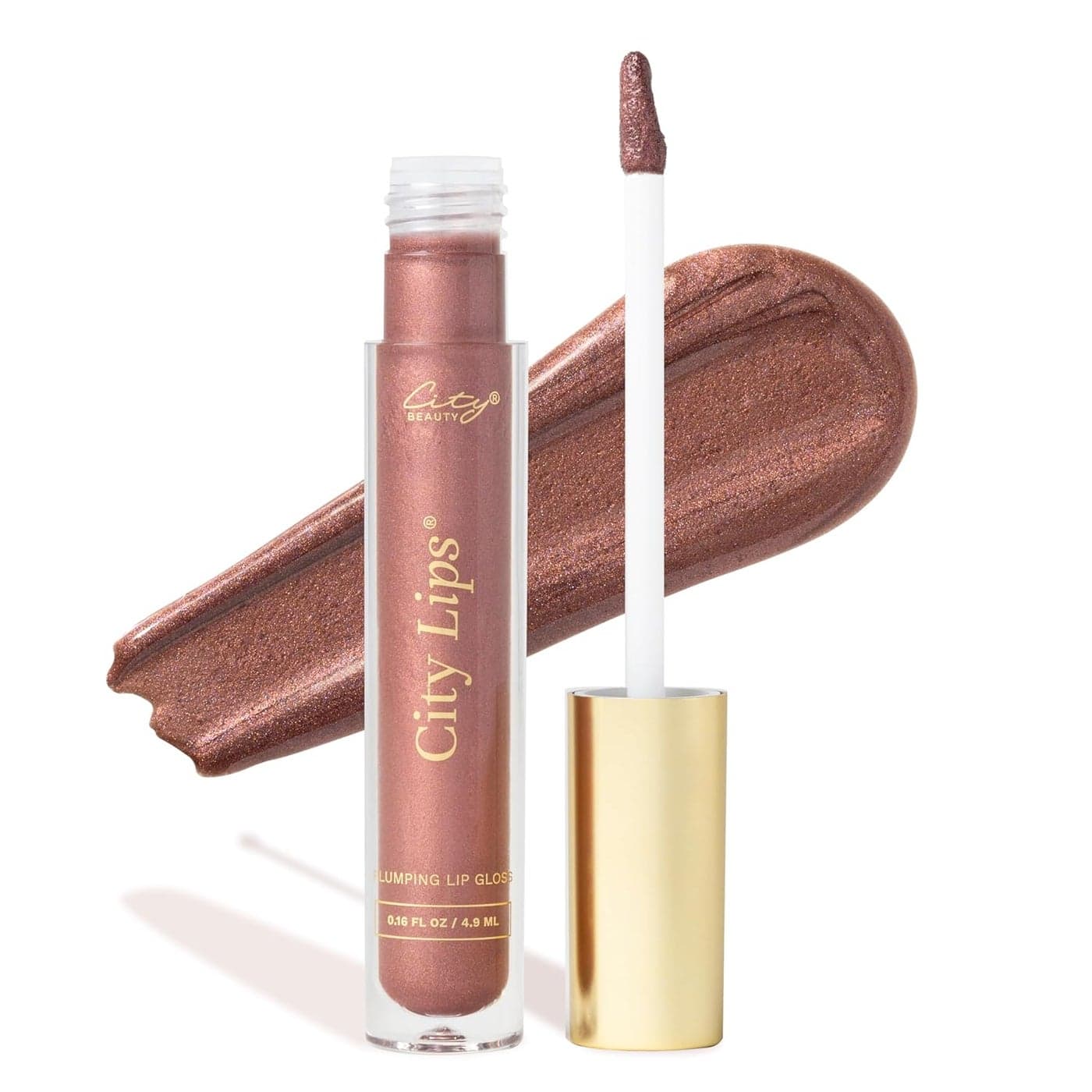 City Beauty City Lips Plumping Lip Gloss HighShine Gloss for Fuller YoungerLooking Lips Hydrating Smoothing Lip Treatment Hyaluronic Acid