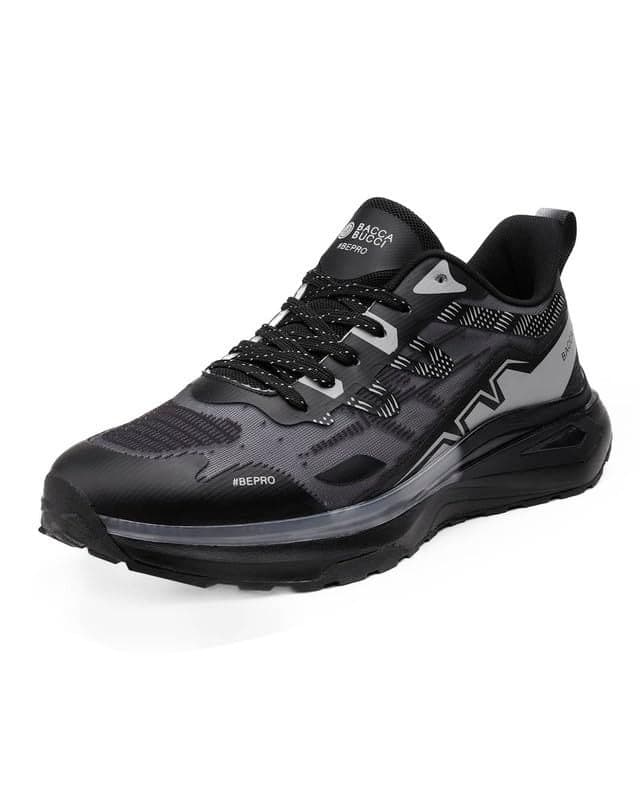 Bacca Bucci Axiom Men’s Running & Walking Shoes with High Rebound Insole | Lightweight All-Day Comfort Sports Sneakers Shadow Steel UK 9