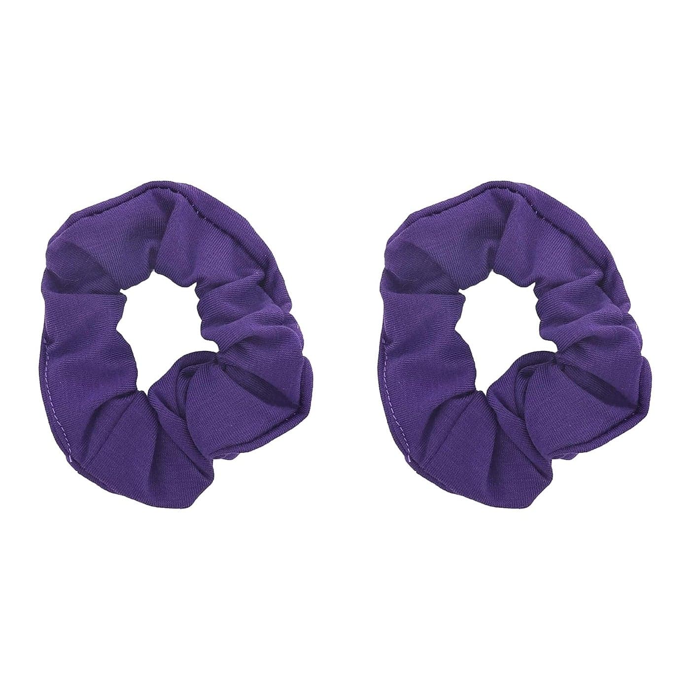 Set of 2 Solid Scrunchies Purple