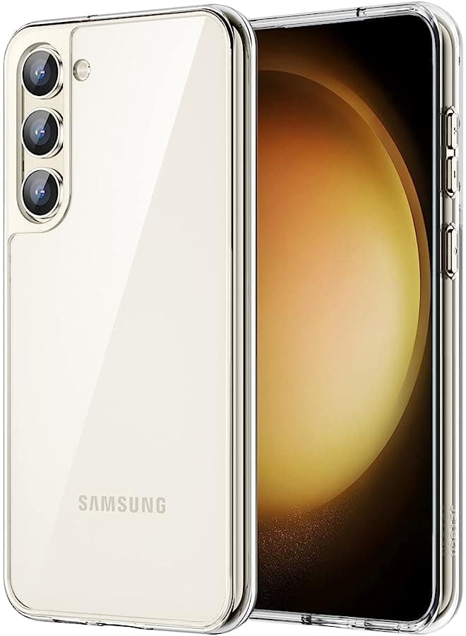 Case For Samsung Galaxy S23 5G 6.1-Inch, Non-Yellowing Shockproof Bumper Protective Phone Cover, Anti-Scratch Hard Pc Back (Clear)