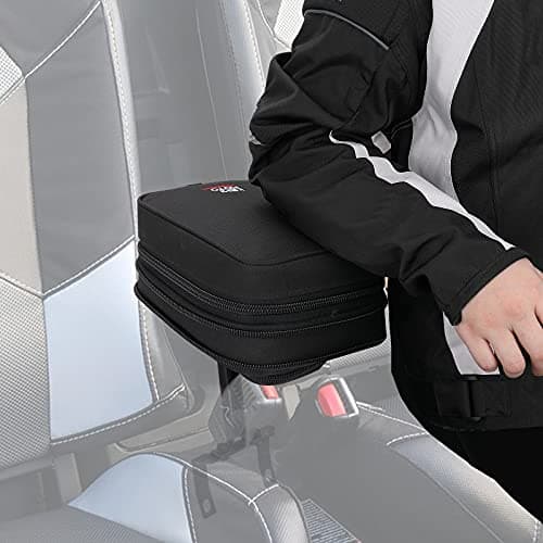 KEMIMOTO UTV Armrest Safe 1680D High-Density Armrest Safe Console Storage Bag Compatible with Polaris RZR 900/900 S / 1000/1000 S / 1000 XP/XP 1000 Turbo