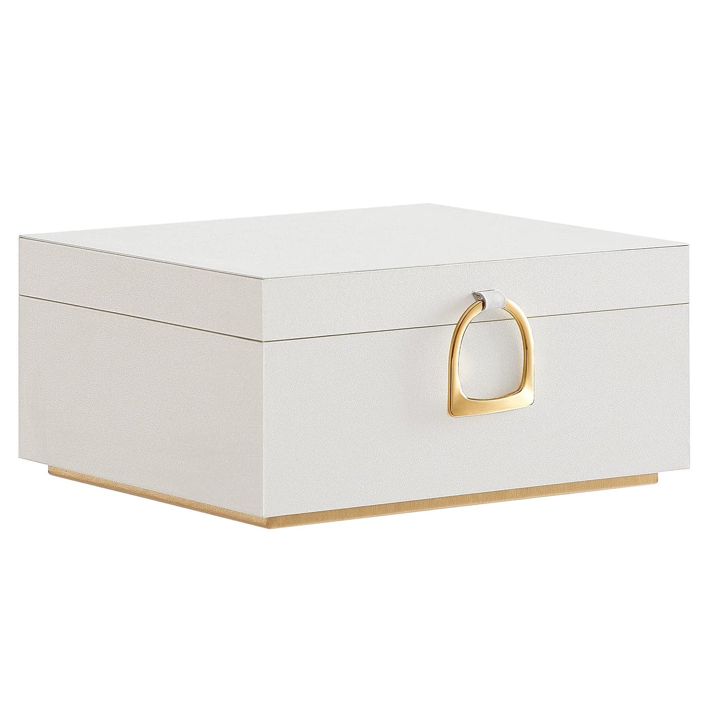 SONGMICS 2-Layer Jewelry Box, Jewelry Organizer with Handle, Removable Jewelry Tray, Jewelry Storage, Floating Effect, 8.1 x 9.4 x 4.3 Inches, Gift Idea, White UJBC165W01