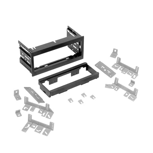 Scosche GM1500B Single DIN Radio Dash Kit with Universal Brackets and Snap-in Extension Compatible with Select 1982-04 GM Vehicles - Stereo Install Kit - See Fit Guide in Images to Verify Your Vehicle