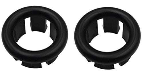 VRSS 6-Claw Bathroom Kitchen Sink Overflow Ring Basin Trim Cover Hole Insert in Caps (2Pcs Black)