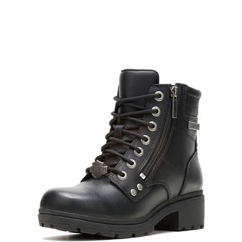 HarleyDavidson Womens Inman Mills Motorcycle Boot Black 8 M US