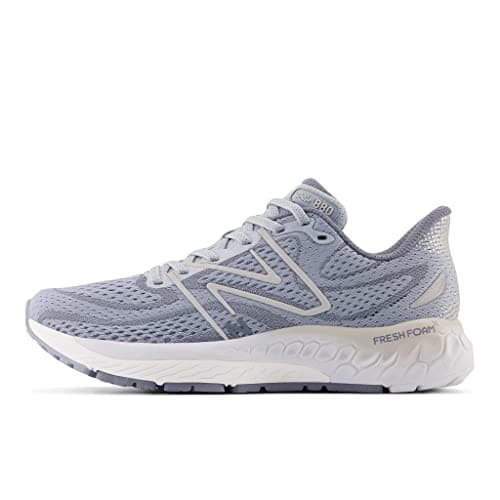 New Balance Women's W880V13 Running Shoe, Light Arctic Grey/Arctic Grey/Light Silver Metallic, 5