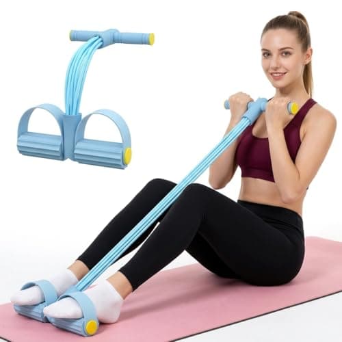 YQQKRCB Multifunctional Pedal Resistance Band with Handle468 Tubes for All WeightsUpgrade HeavyDuty TPE Tubes with 300 Stretch for Full Body Workouts Anywhere