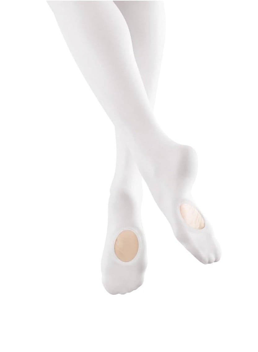 Girls Ballet Tights Convertible Dance Tights Transition Tights Suitable for Toddler Girls Stockings White 2XL (Reference Height 160-165cm)