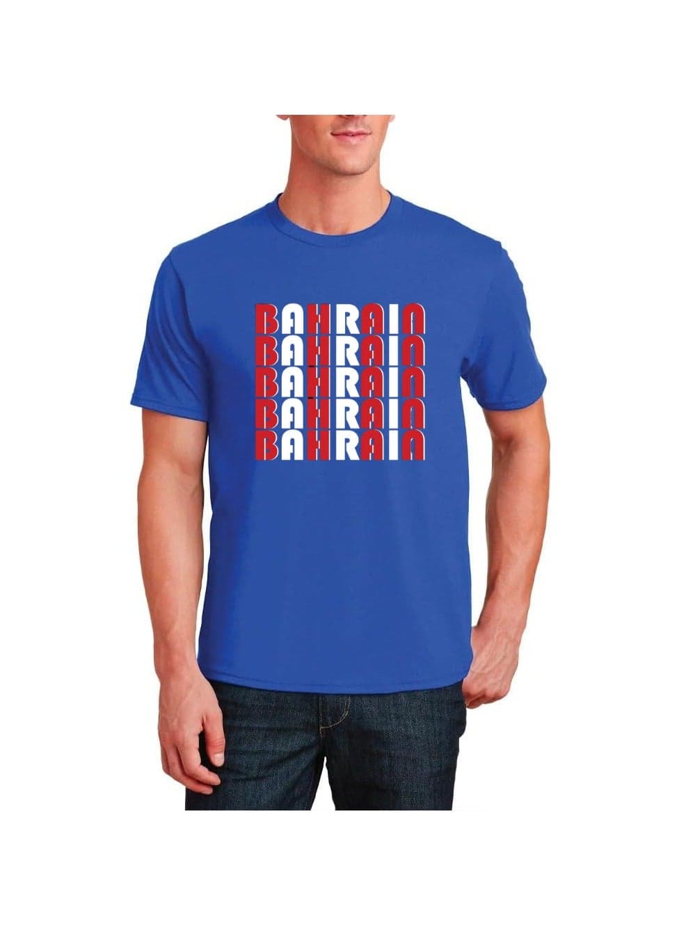 Bahrain Adult T-Shirt For Men-Short Sleeve Round Neck Tshirt Soft And Comfortable T-Shirt Ideal For Office,College,Celebration And Everyday Wear — M